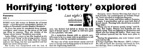 Cancer Lottery - click to read more